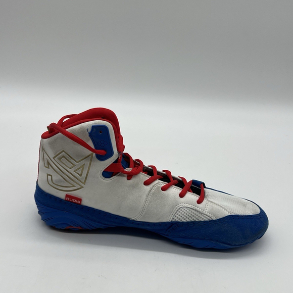 Rudis JB1 King Wrestling Men’s Size 11 Blue Red White Suede Mesh Boxing Shoes - Picture 12 of 12